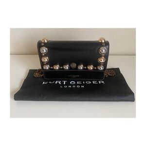 Kurt Geiger London Shoreditch Studded Leather Convertible Bag in Black